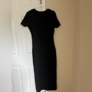 Long body on black dress